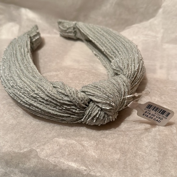 NWT! Anthropologie SUSIE KNOTTED HEADBAND Mint Light Pastel Green - Picture 3 of 5